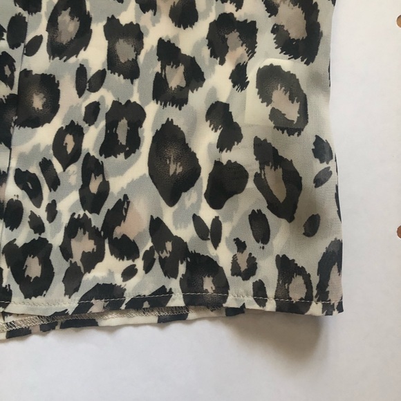 New with tags ASOS leopard print semi sheer top size xs 6uk - Picture 6 of 7